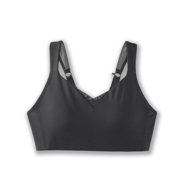 Brooks Women's Drive Convertible Running Bra - Asphalt/DarkGey (QYLW40561)